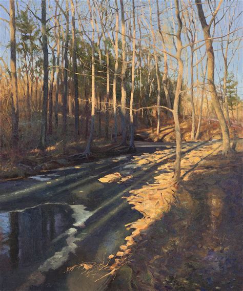 Matthew cutter - American artist Matthew Cutter aims to capture the beauty and solitude of the landscape; adept with both oil and acrylic, he paints his surroundings with sensitivity and poetic expression. A simple color harmony or pattern in nature is often the source of inspiration.